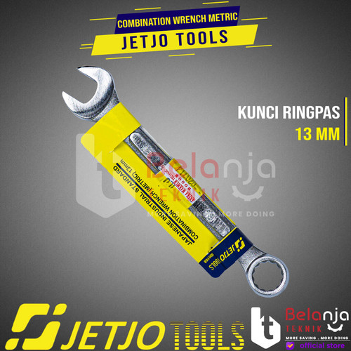 JETJO TOOLS Combination Wrench Metric 13 MM Kunci Ring Pas 13mm CRV