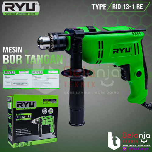 Ryu Mesin Bor Tangan RID 13-1 RE 600 Watt 13 MM RID 13 1 RE Non Set