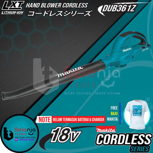 Makita Hand Blower Cordless 18 V Mesin Peniup Angin Baterai DUB361Z