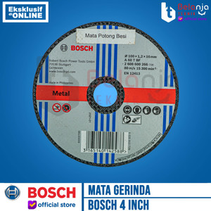 Bosch Batu Gerinda 4 Inch X 1.2 MM Mata Gurinda Potong Besi Cutting