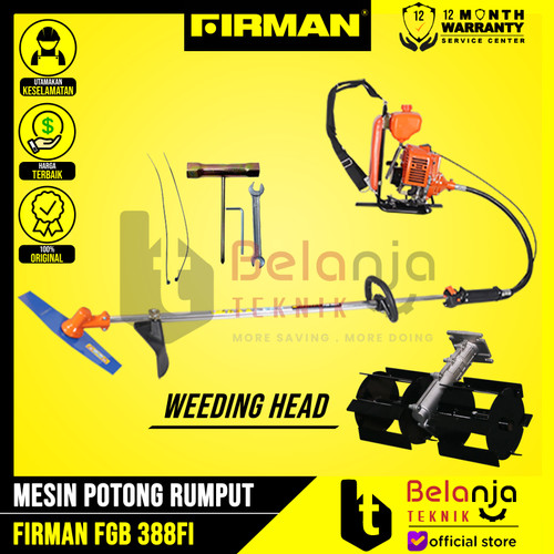 Firman Mesin Potong Rumput Gendong FGB 388 FI Plus Weeding Head