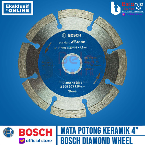 Bosch Mata Potong Keramik Dry 4 Inch 105 MM Diamond Wheel Stone 4"