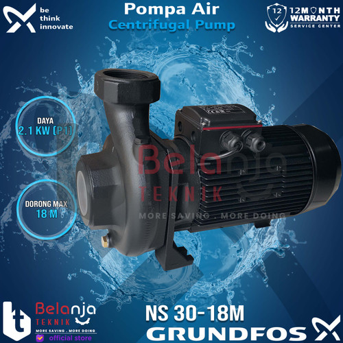 Grundfos Mesin Pompa Air Transfer Sentrifugal NS 30-18M 4 Meter 1Phase