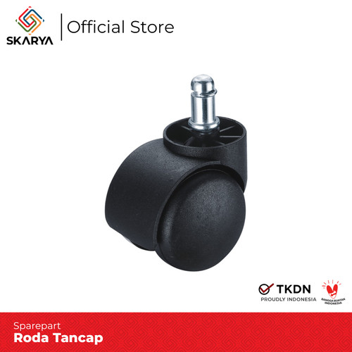 Roda Kursi Kantor Tancap Nylon Universal (Baru)