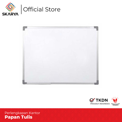 Papan Tulis Whiteboard Magnetic 90 x 60 SIngle Face Sakana (Baru)