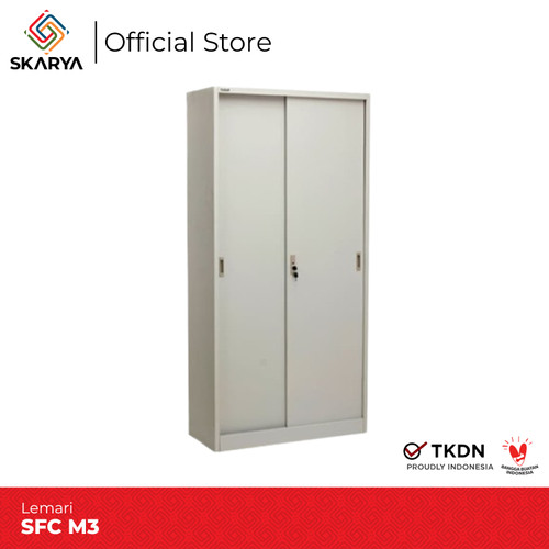 Lemari Arsip Lemari Besi Filling Cabinet Pintu Sliding SFC-M3 (BARU)