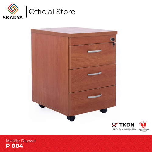 Mobile drawer Nakas Bedside Meja Samping Rak Laci Nakas P004 (Baru)