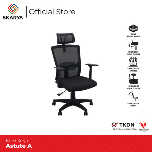 Kursi kerja , Kursi Jaring , Kursi Gaming ASTUTE-A Chair (Baru)