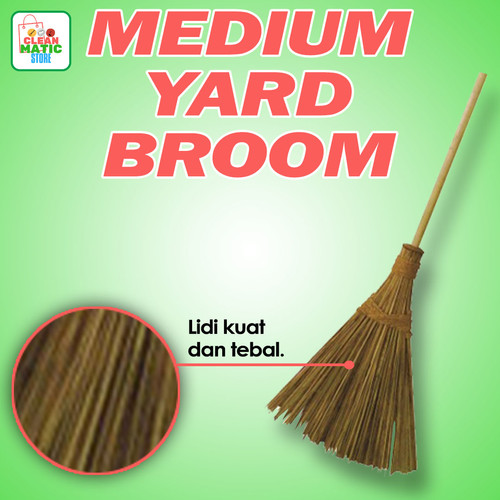 Medium Yard Broom - Sapu Halaman Menengah Sapu Lidi