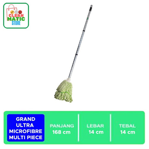 GRAND ULTRA MICROFIBRE MULTI PIECE - Alat Pel Lantai 3 Bagian Tongkat