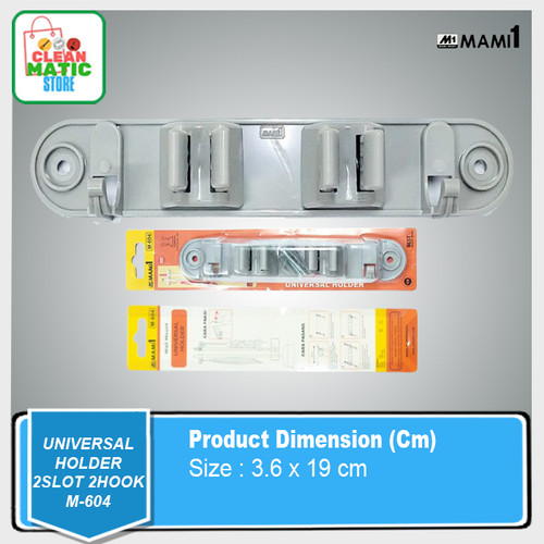 UNIVERSAL HOLDER (2 SLOT 2 HOOK)