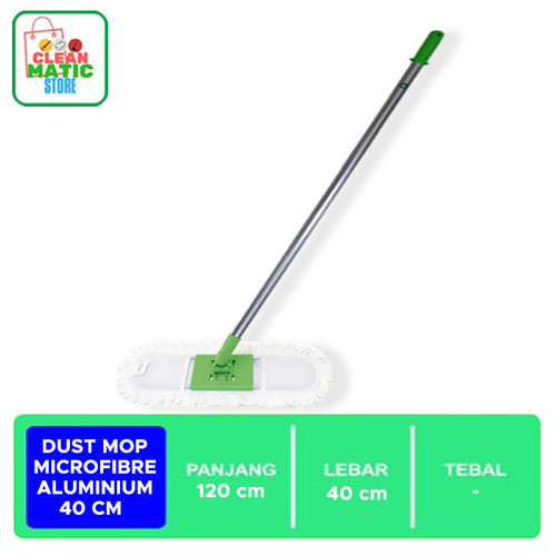 DUST MOP MICROFIBRE 40 CM ALUMINIUM