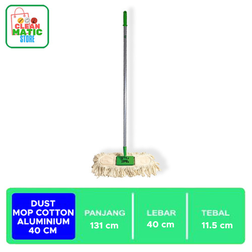 DUST MOP COTTON 40 CM ALUMINIUM