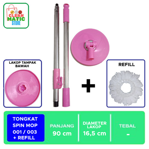 TONGKAT SPIN MOP 001/003 + REFILL