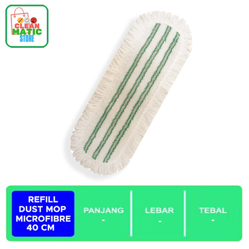 DUST MOP MICROFIBRE REFILL 40cm