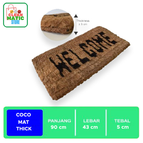 Clean Matic - Keset Serabut Kelapa Tebal ( Coco Mat Thick )