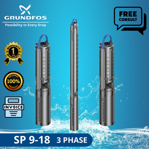 Pompa Submersible Grundfos SP 9-18 + CTK 3 Phase