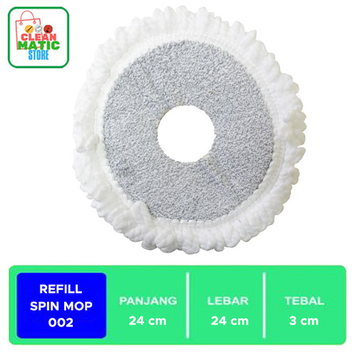 Isi Ulang Alat Pel - Spin Mop 002 (Refill Mop)