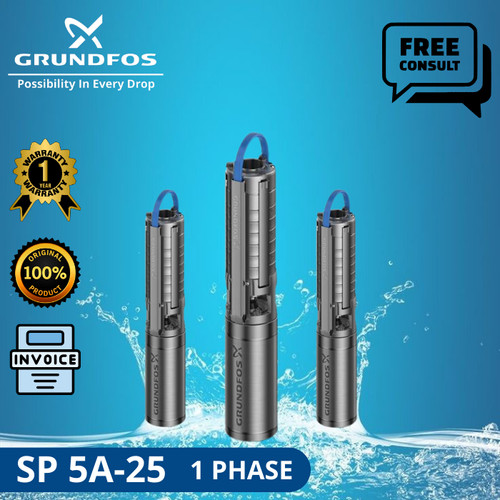 POMPA AIR SUBMERSIBLE GRUNDFOS SP 5A-25 1 PHASE + CTK