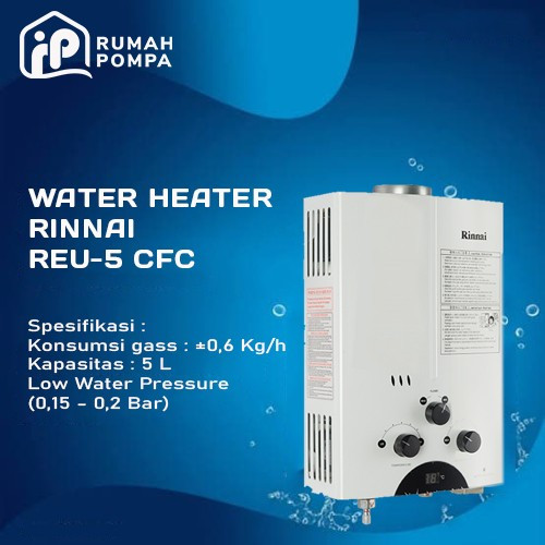 WATER HEATER RINAI REU 5CFC Pusat