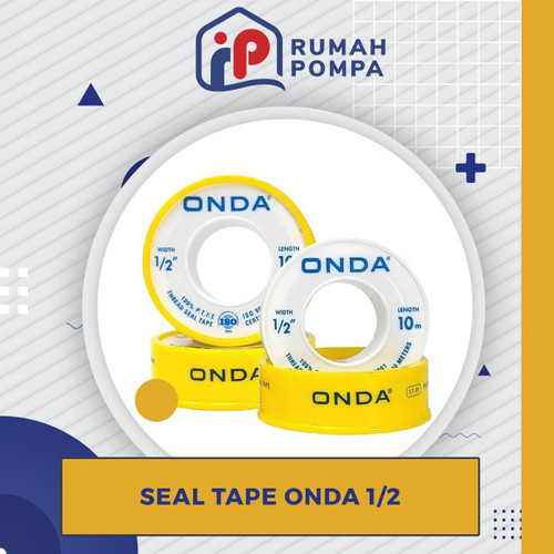 Seal Tape Onda 12 mm 10 meter 1/2" Paket Grosir