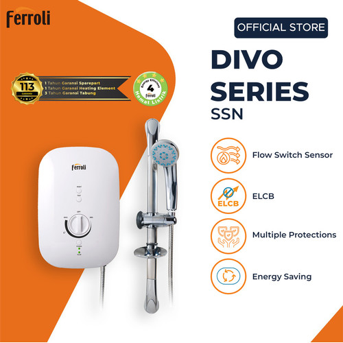 Water Heater Listrik Instant Ferroli Divo SSN 2.4S