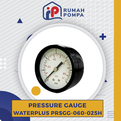 Meteran Angin | Pressure Gauge Waterplus PRSGG-060-025H