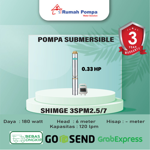 Pompa Submersible 3 Inc SHIMGE 3SPM2,5/7