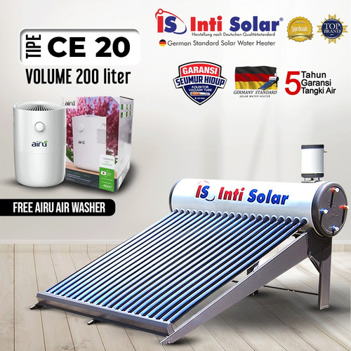 Solar Water Heater Pemanas Air Tenaga Surya INTI SOLAR 20 CE 200Liter