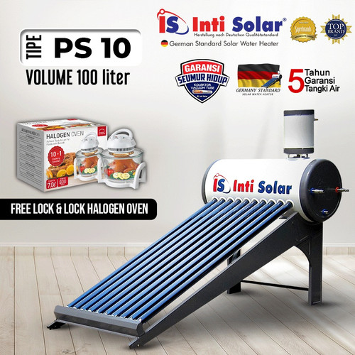 Solar Water Heater Pemanas Air Tenaga Surya INTI SOLAR PS 10 100 Liter