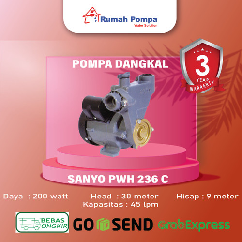 PWH 236C Pompa Air Dangkal Sanyo