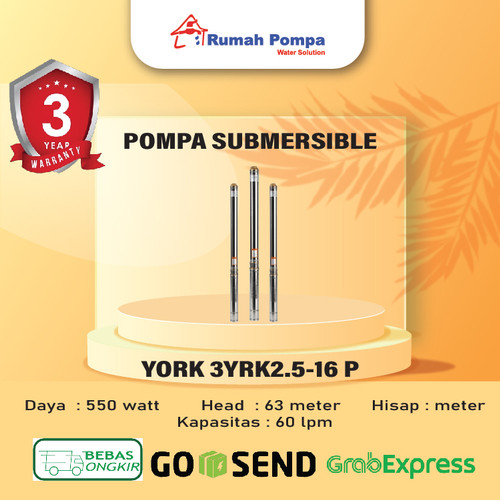 SUBMERSIBLE YORK 3SYK2.5-16P 0.75HP