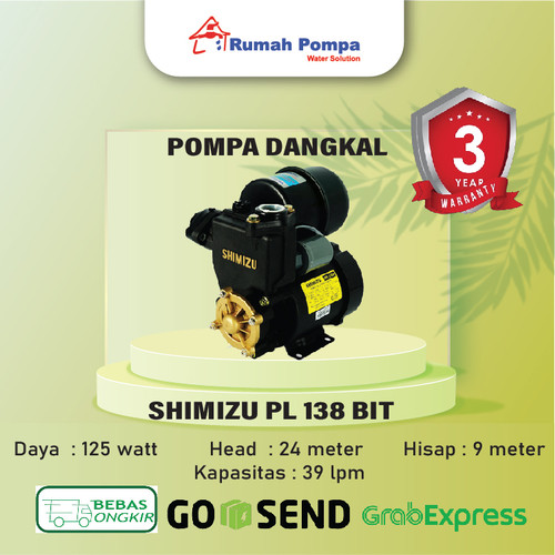 Pompa Sumur Dangkal Shimizu PL 138 BIT