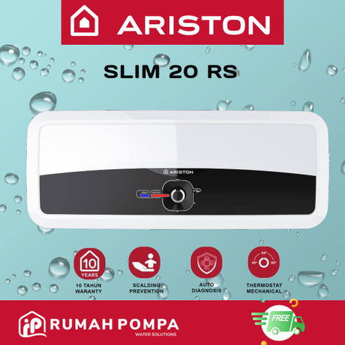 Water Heater Listrik Ariston 20 Liter Slim 20 RS