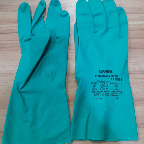 Uvex Safety Gloves 6012209/03 Profastrong Nf33 Chemical Risks