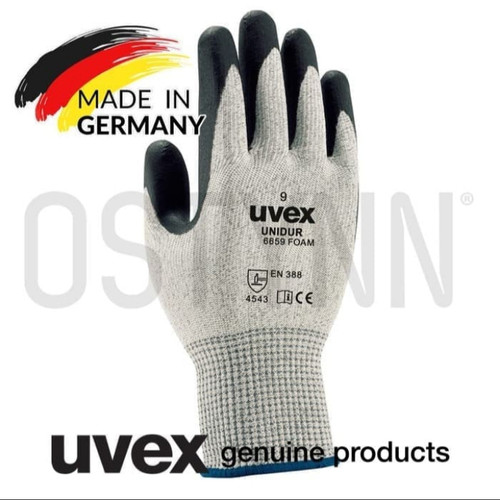 Uvex Safety Gloves Unidur 6659 Foam Sarung Tangan Safety Uvex 6093808