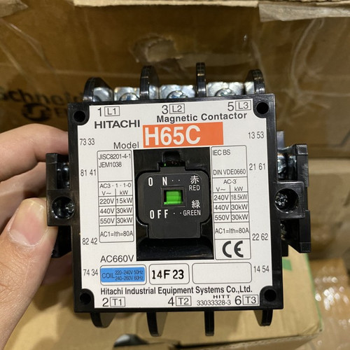 Contactor Kontaktor HITACHI H65 H65C 110V 220V 380V