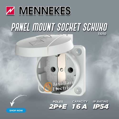 MENNEKES Panel Mount Socket Schuko 2P+E 16A 11010