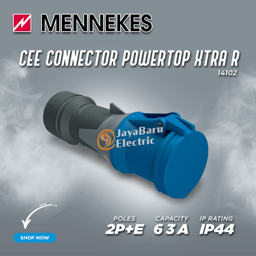 MENNEKES Connector Mobile Socket 2P+E / 3 Pin 63A IP44