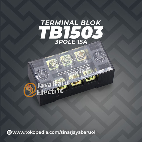 Terminal Block Terminal Blok 3P 3 Pole 15A TB1503