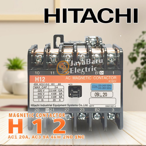 Contactor Kontaktor HITACHI H12 110V 220V 380V