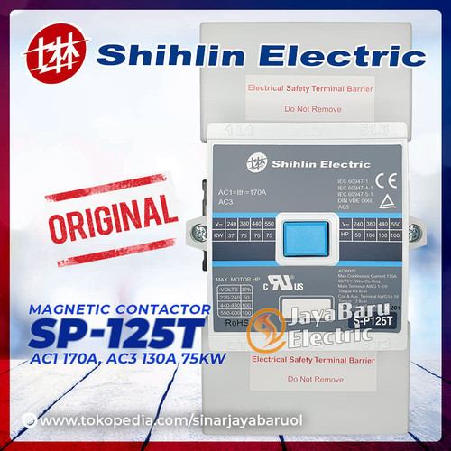 Kontaktor Contactor SHIHLIN S-P125T SP125T S-P125 SP125 110V 220V 380V