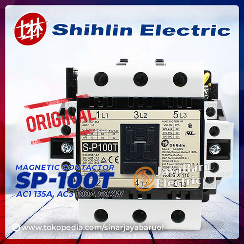 Kontaktor Contactor SHIHLIN S-P100T SP100T S-P100 SP100 110V 220V 380V