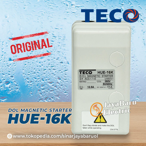 DOL Magnetic Motor Starter TECO HUE-16K HUE16K