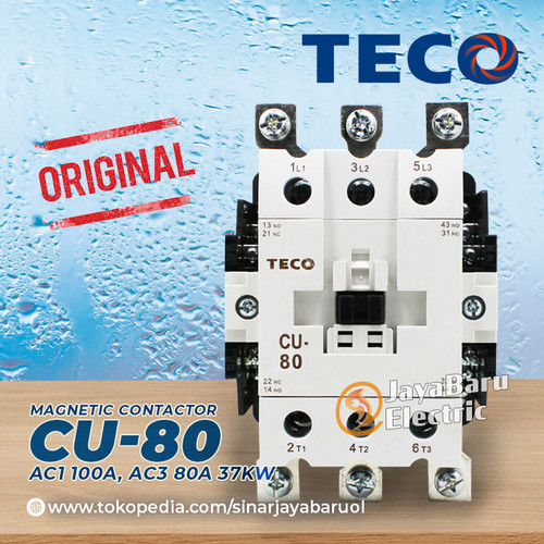 Kontaktor / Contactor TECO CU-80 CU80 24V 110V 220V 380V AC Coil