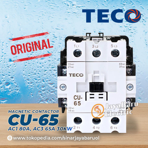 Kontaktor Contactor TECO CU-65 CU65 110V 220V 380V