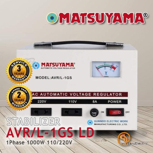 Stabilizer Stavol AVR MATSUYAMA Stavolt 1000 Watt 1kva AVR/L-1GS