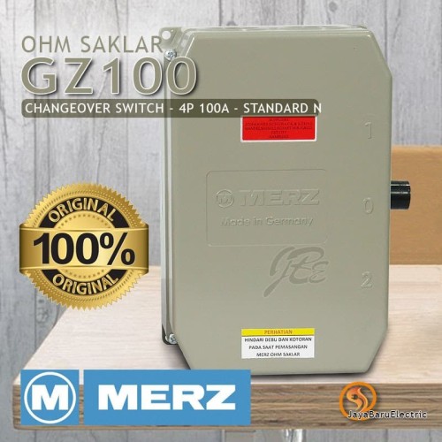 COS / Ohm Saklar / Cam Switch / Changeover Switch Merz 4P 100A GZ100