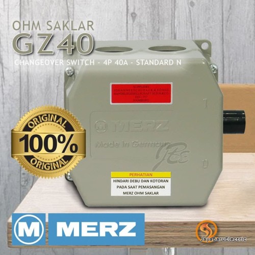 COS / Ohm Saklar / Cam Switch / Changeover Switch Merz 4P 40A GZ40