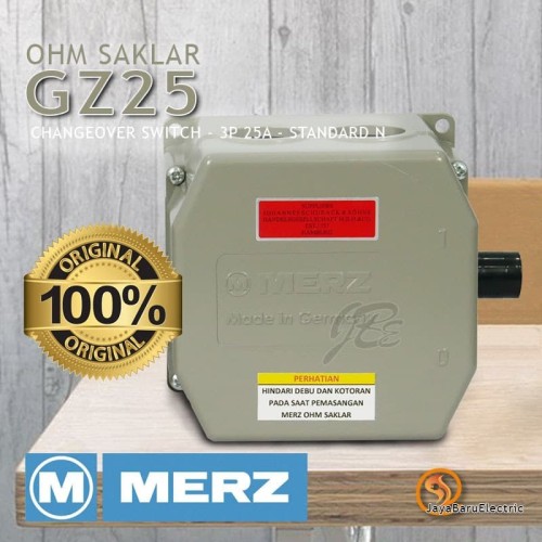 COS / Ohm Saklar / Cam Switch / Changeover Switch Merz 3P 25A GZ25